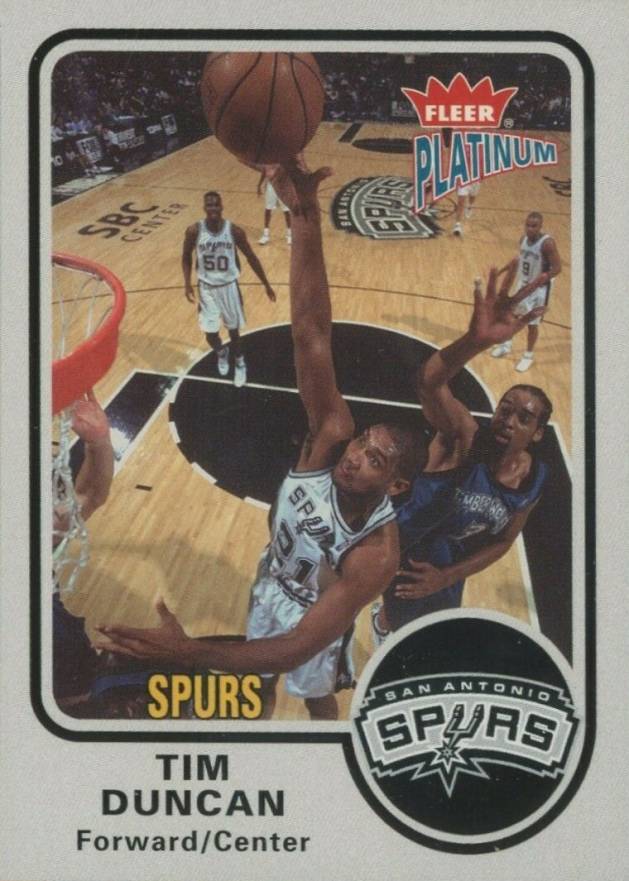 2002 Fleer Platinum Tim Duncan #63 Basketball Card
