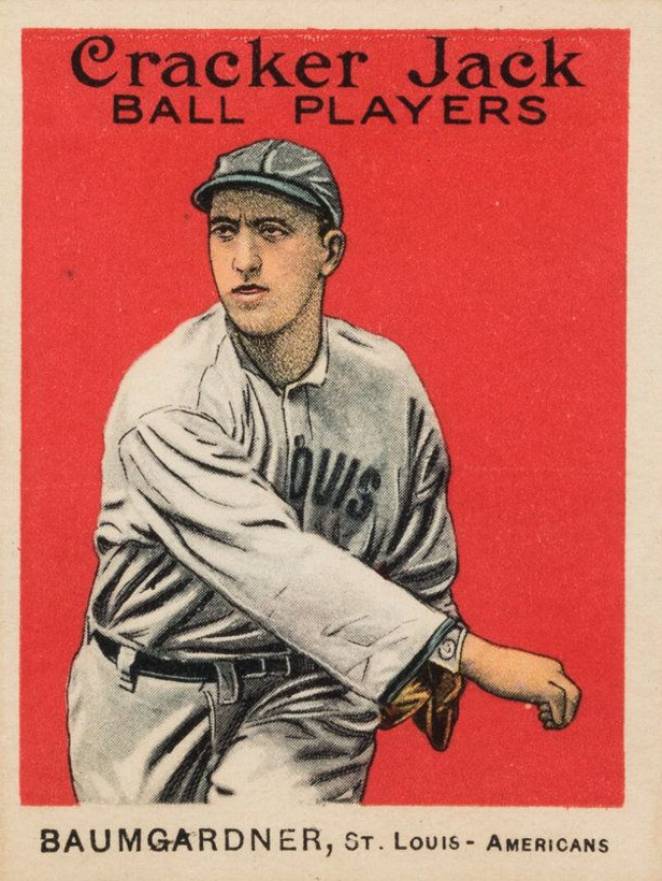 1915 Cracker Jack BAUMGARDNER, St. Louis-Americans #131 Baseball Card