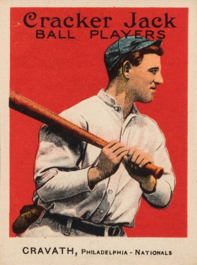 1915 Cracker Jack CRAVATH, Philadelphia-Nationals #82 Baseball Card