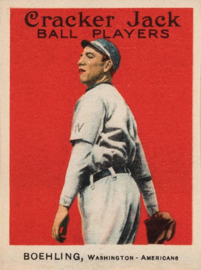 1915 Cracker Jack BOEHLING, Washington-Americans #72 Baseball Card