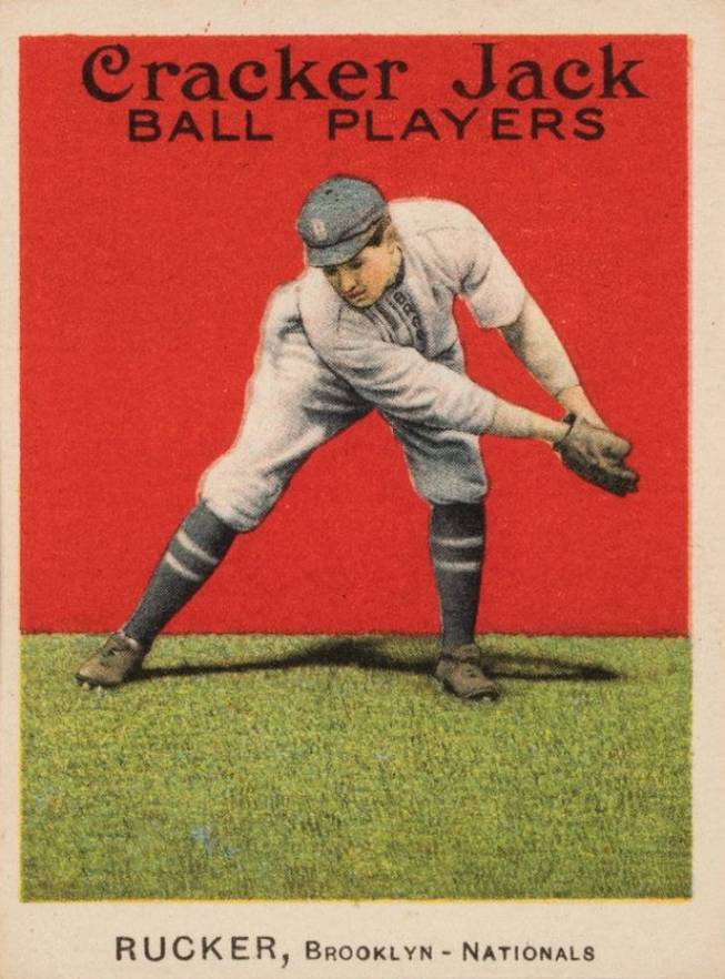 1915 Cracker Jack RUCKER, Brooklyn-Nationals #51 Baseball Card