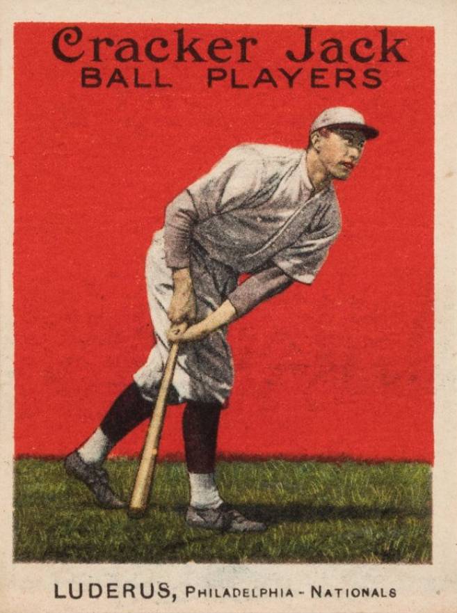 1915 Cracker Jack LUDERUS, Philadelphia-Nationals #45 Baseball Card