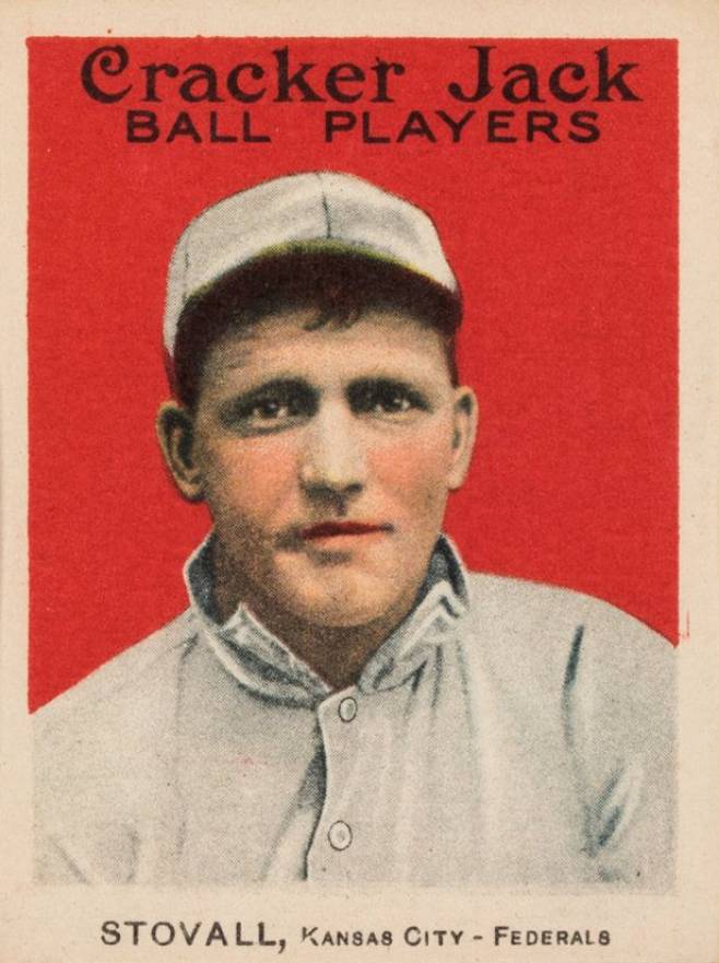 1915 Cracker Jack STOVALL, Kansas City-Federals #11 Baseball Card