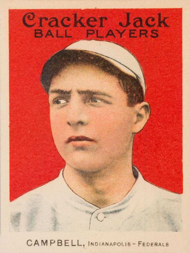 1915 Cracker Jack CAMPBELL, Indianapolis-Federals #168 Baseball Card