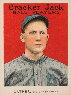 1915 Cracker Jack CATHER, Boston-Nationals #145 Baseball Card