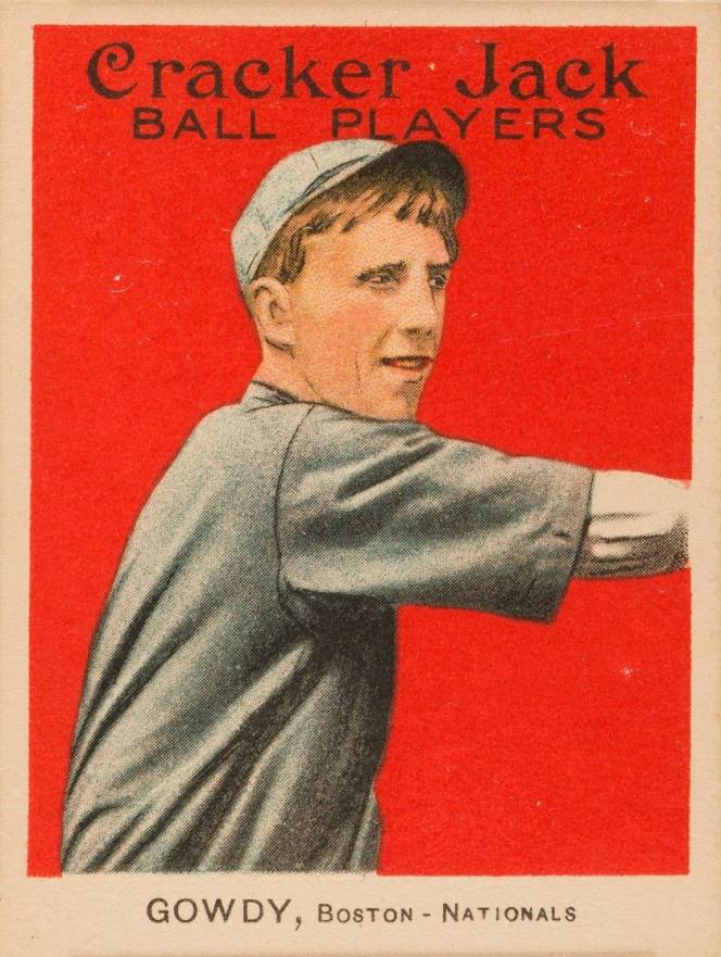 1915 Cracker Jack GOWDY, Boston-Nationals #138 Baseball Card
