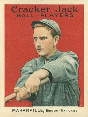 1915 Cracker Jack MARANVILLE, Boston-Nationals #136 Baseball Card