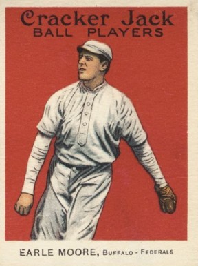 1915 Cracker Jack EARLE MOORE, Buffalo-Federals #124 Baseball Card