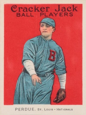 1915 Cracker Jack PERDUE, St. Louis-Nationals #121 Baseball Card