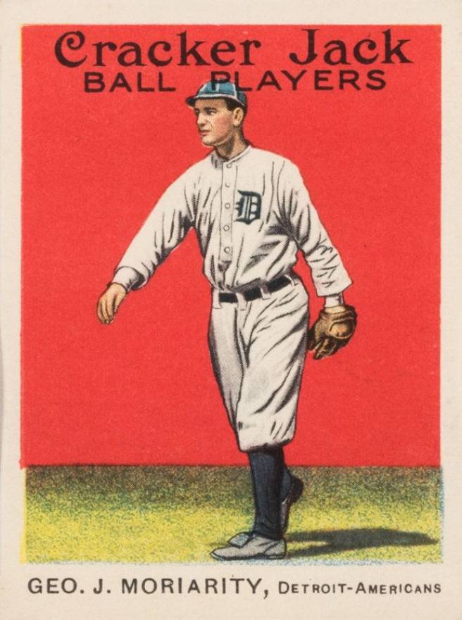 1915 Cracker Jack GEO. J. MORIARITY, Detroit-Americans #114 Baseball Card