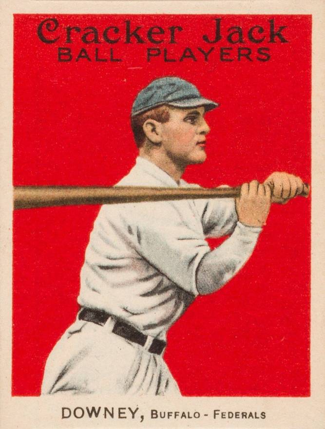 1915 Cracker Jack DOWNEY, Buffalo-Federals #107 Baseball Card