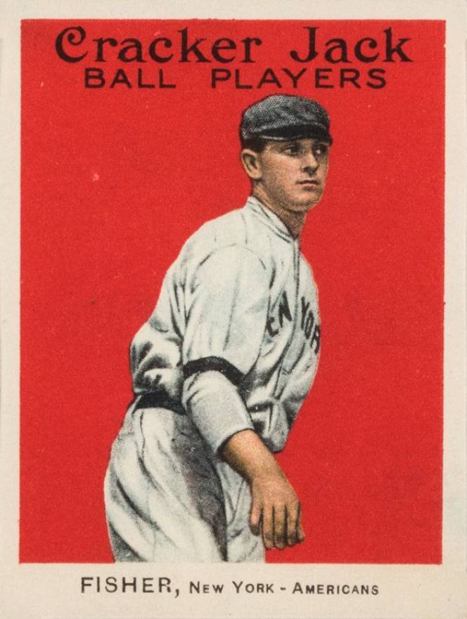 1915 Cracker Jack FISHER, New York-Americans #102 Baseball Card
