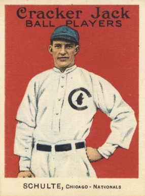 1915 Cracker Jack SCHULTE, Chicago-Nationals #101 Baseball Card