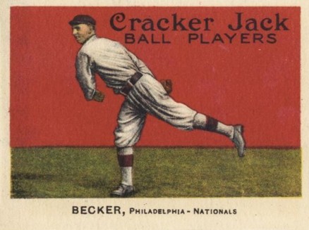1915 Cracker Jack BECKER, Philadelphia-Nationals #96 Baseball Card