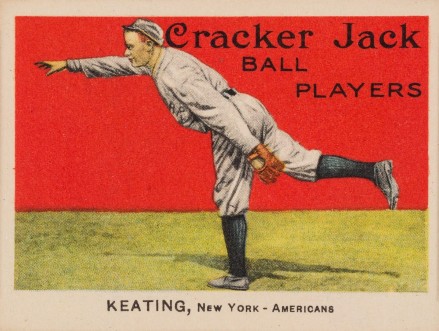 1915 Cracker Jack KEATING, New York-Americans #95 Baseball Card