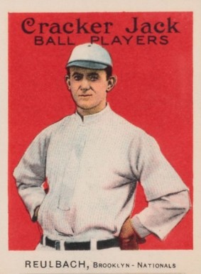 1915 Cracker Jack REULBACH, Brooklyn-Nationals #80 Baseball Card