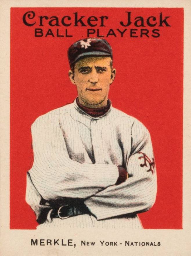 1915 Cracker Jack MERKLE, New York-Nationals #78 Baseball Card