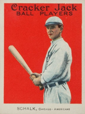 1915 Cracker Jack SCHALK, Chicago-Americans #61 Baseball Card