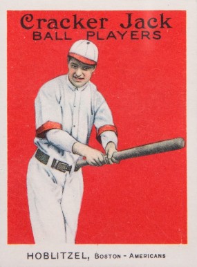 1915 Cracker Jack HOBLITZEL, Boston-Americans #55 Baseball Card