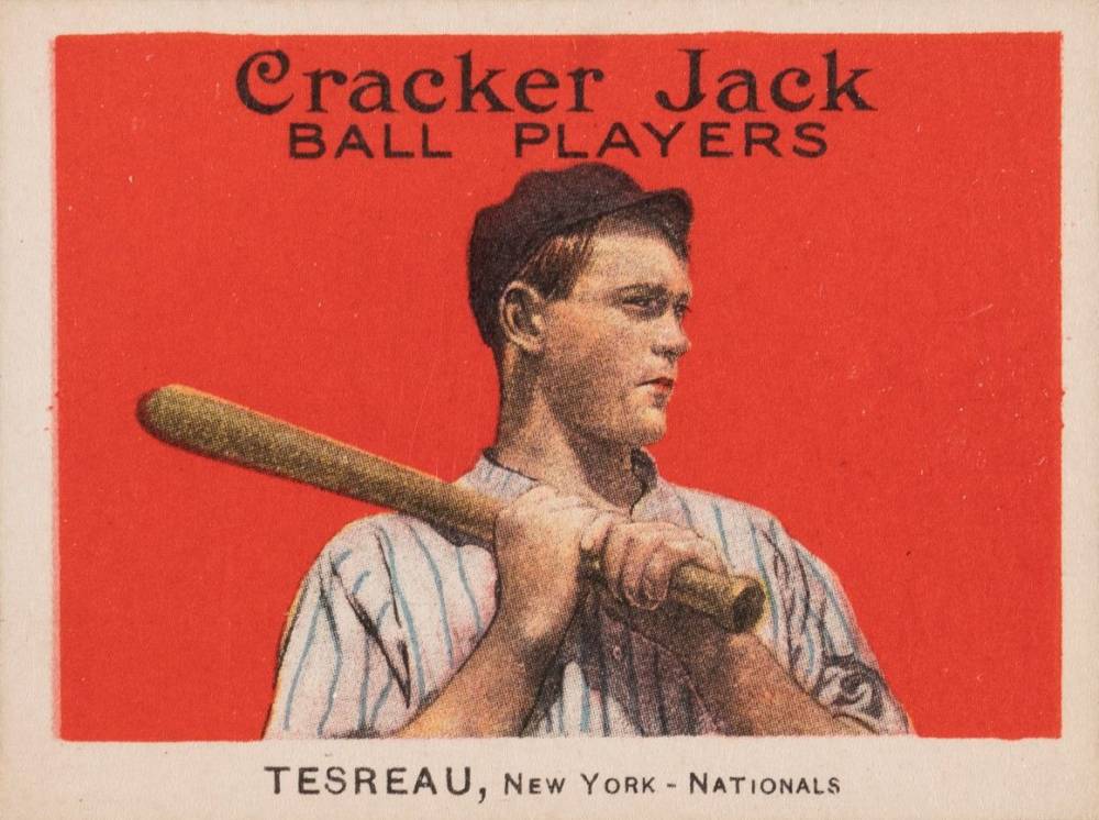 1915 Cracker Jack TESREAU, New York-Nationals #44 Baseball Card
