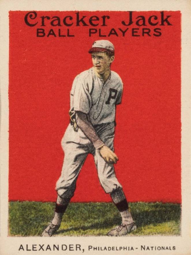 1915 Cracker Jack ALEXANDER, Philadelphia-Nationals #37 Baseball Card
