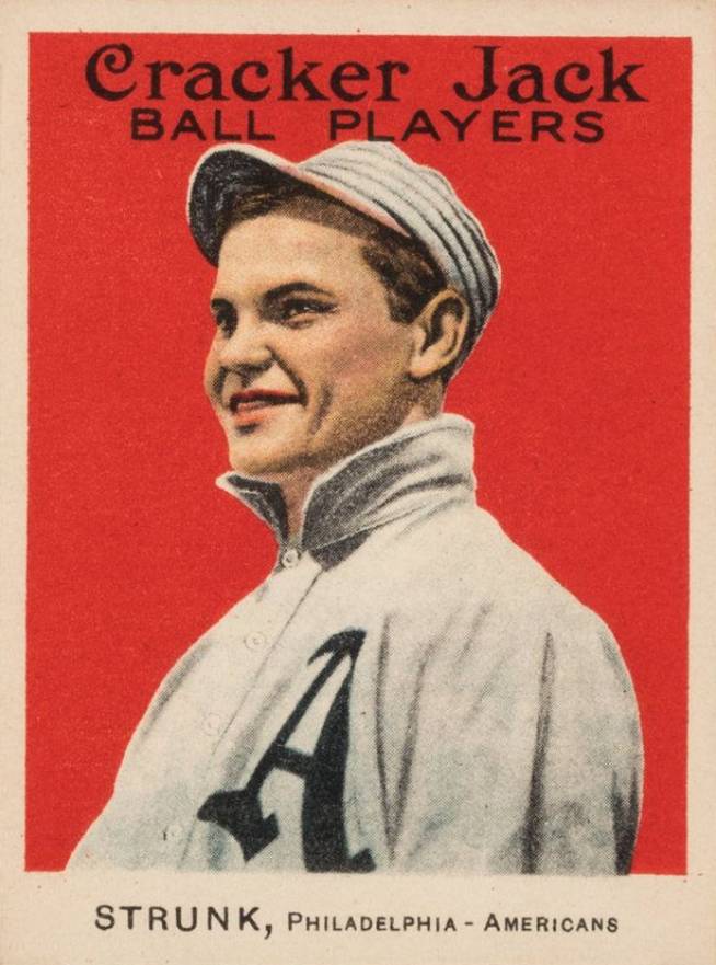 1915 Cracker Jack STRUNK, Philadelphia-Americans #33 Baseball Card