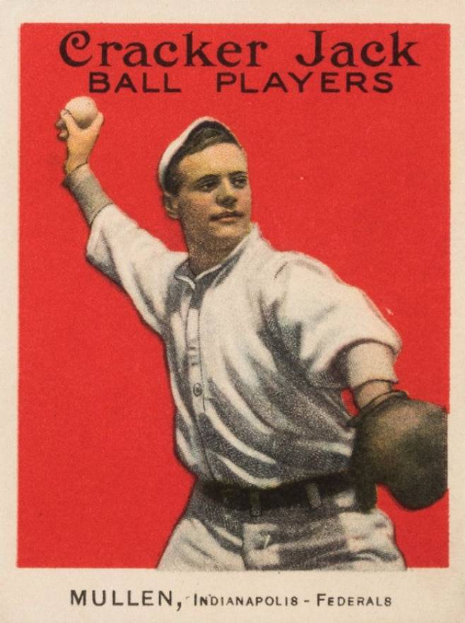1915 Cracker Jack MULLEN, Indianapolis-Federals #24 Baseball Card
