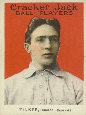 1915 Cracker Jack TINKER, Chicago-Federals #3 Baseball Card