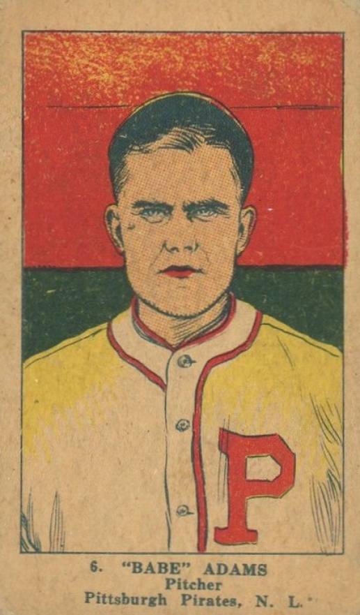 1923 Strip Card Babe Adams #6 Baseball Card