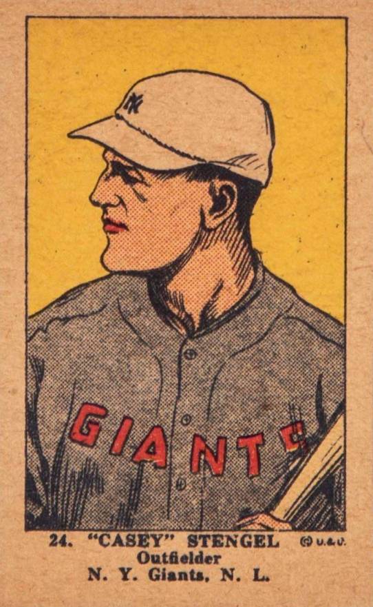 1923 Strip Card Casey Stengel #24 Baseball Card