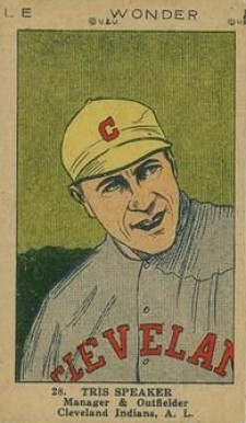 1923 Strip Card Tris Speaker #28 Baseball Card