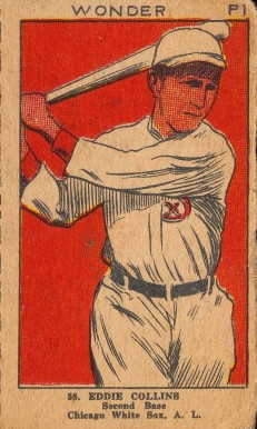 1923 Strip Card Eddie Collins #58 Baseball Card