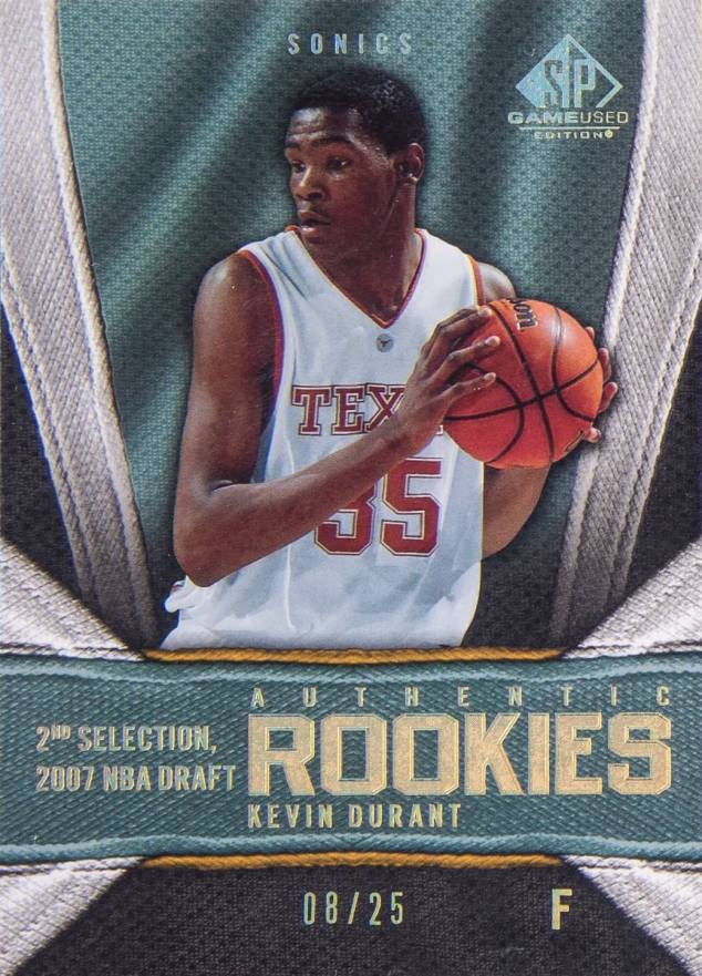 2007 SP Game Used Kevin Durant #142 Basketball Card