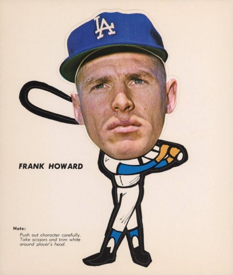 1963  L.A. Dodgers Pin-Ups Frank Howard # Baseball Card