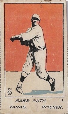 1920 Strip Card Babe Ruth #1 Baseball Card