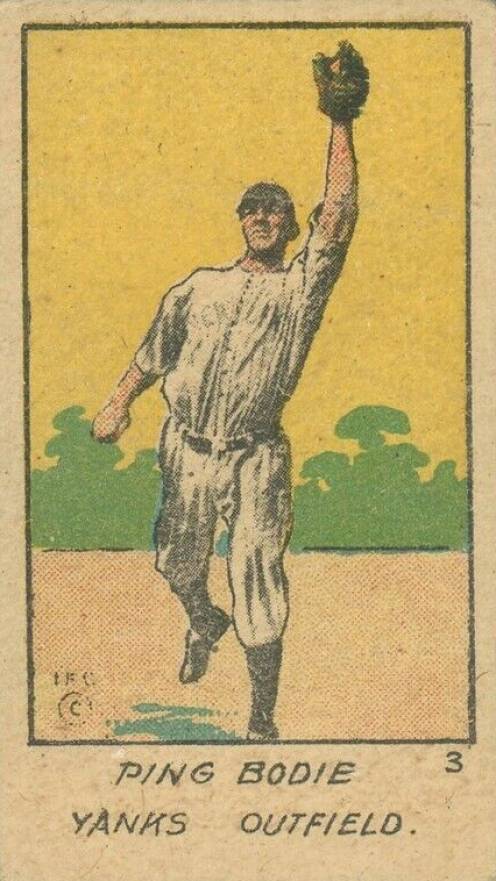 1920 Strip Card Ping Bodie #3 Baseball Card