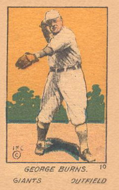 1920 Strip Card George Burns #10 Baseball Card