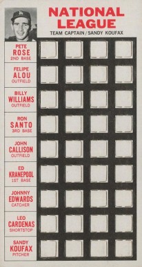 1967 Topps Punch-Outs Sandy Koufax #47 Baseball Card