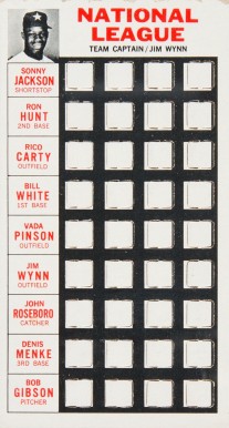 1967 Topps Punch-Outs Jim Wynn # Baseball Card
