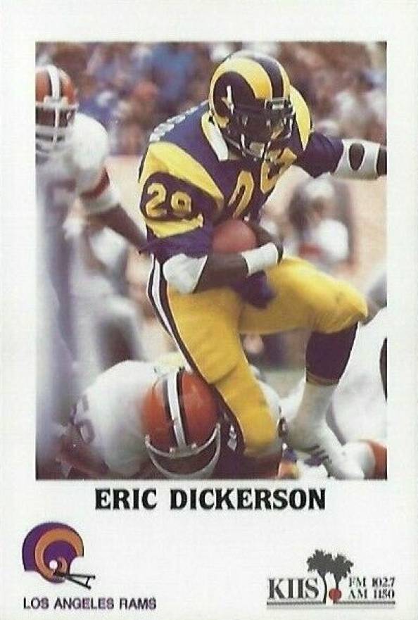 1985 Rams Police Eric Dickerson # Football Card