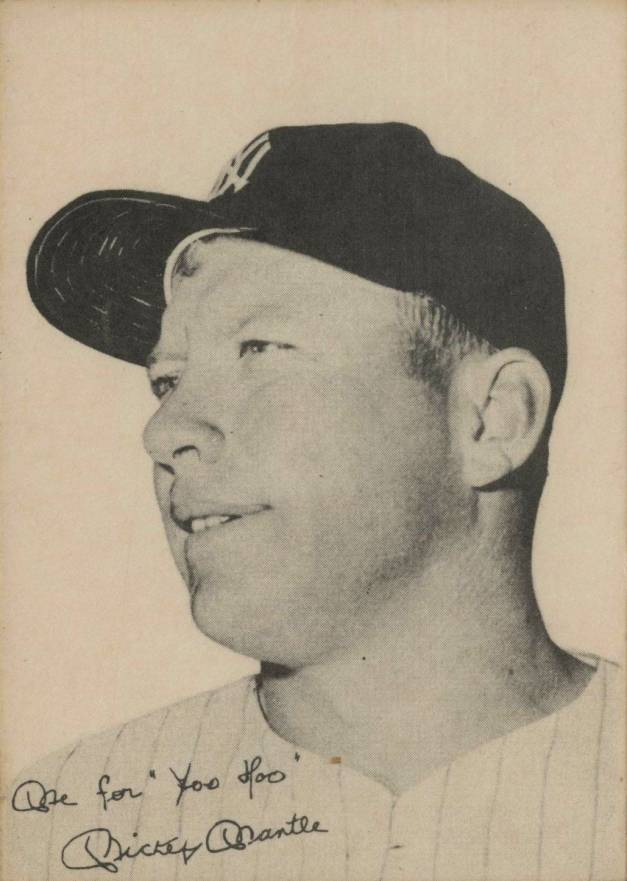 1959 Yoo Hoo Mantle Mickey Mantle # Baseball Card