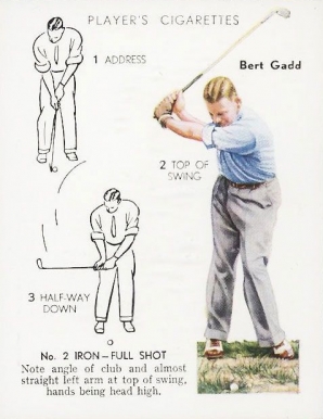 1939 John Player & Sons Bert Gadd #16 Golf Card