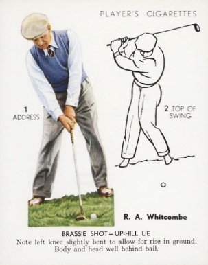 1939 John Player & Sons R.A. Whitcombe #25 Golf Card