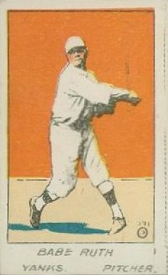1920 Strip Card Babe Ruth #1 Baseball Card