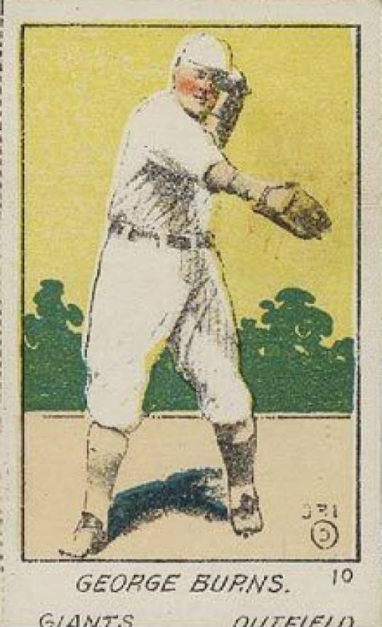 1920 Strip Card George Burns #10 Baseball Card