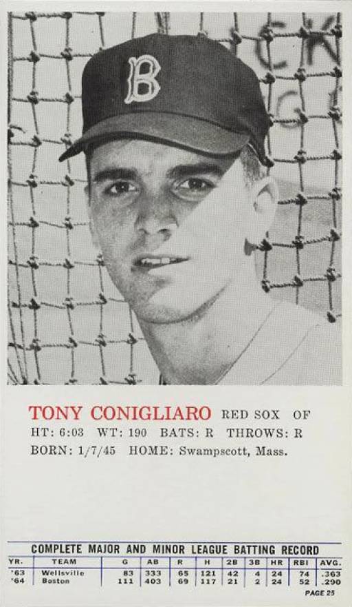 1964 Topps Rookie All-Star Banquet Tony Conigliaro #25 Baseball Card