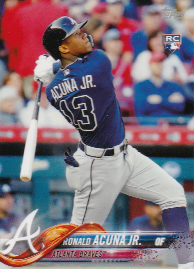 2018 Topps Mini Ronald Acuna Jr. #698 Baseball Card