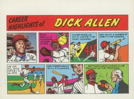 1973 Topps Comics Dick Allen # Baseball Card