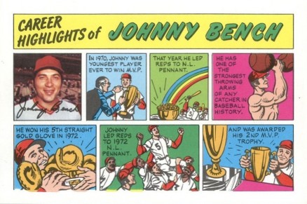 1973 Topps Comics Johnny Bench # Baseball Card