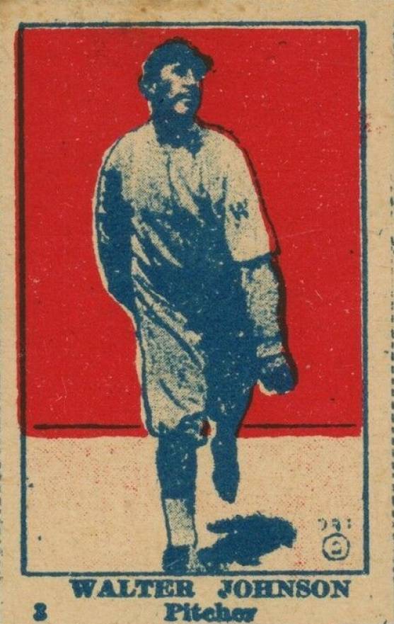 1921 Strip Card Walter Johnson #3 Baseball Card